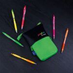 Set 6 Lápices Tinta Gel Neón 0.7mm Pop Lol + Estuche Verde Pilot - Imagen 2