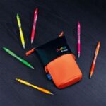 Set 6 Lápices Tinta Gel Neón 0.7mm Pop Lol + Estuche Naranjo Pilot - Imagen 2