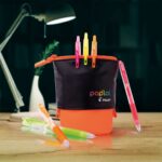 Set 6 Lápices Tinta Gel Neón 0.7mm Pop Lol + Estuche Naranjo Pilot - Imagen 3