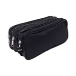 Estuche Escolar Triple Cierre Negro Adix