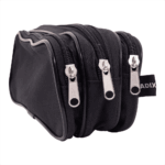 Estuche Escolar Triple Cierre Negro Adix - Imagen 3