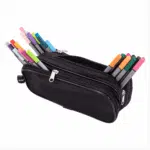 Estuche Escolar Triple Cierre Negro Adix - Imagen 4