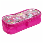 Estuche Escolar Be Happy Rosado Adix - Imagen 3