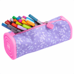 Estuche Escolar Rectangular Rosado Adix - Imagen 3