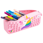 Estuche Escolar Unicornio Pop it Rosado Adix - Imagen 2