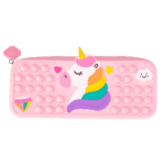 Estuche Escolar Unicornio Pop it Rosado Adix