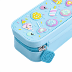 Estuche Escolar Celeste Kawaii Adix - Imagen 2