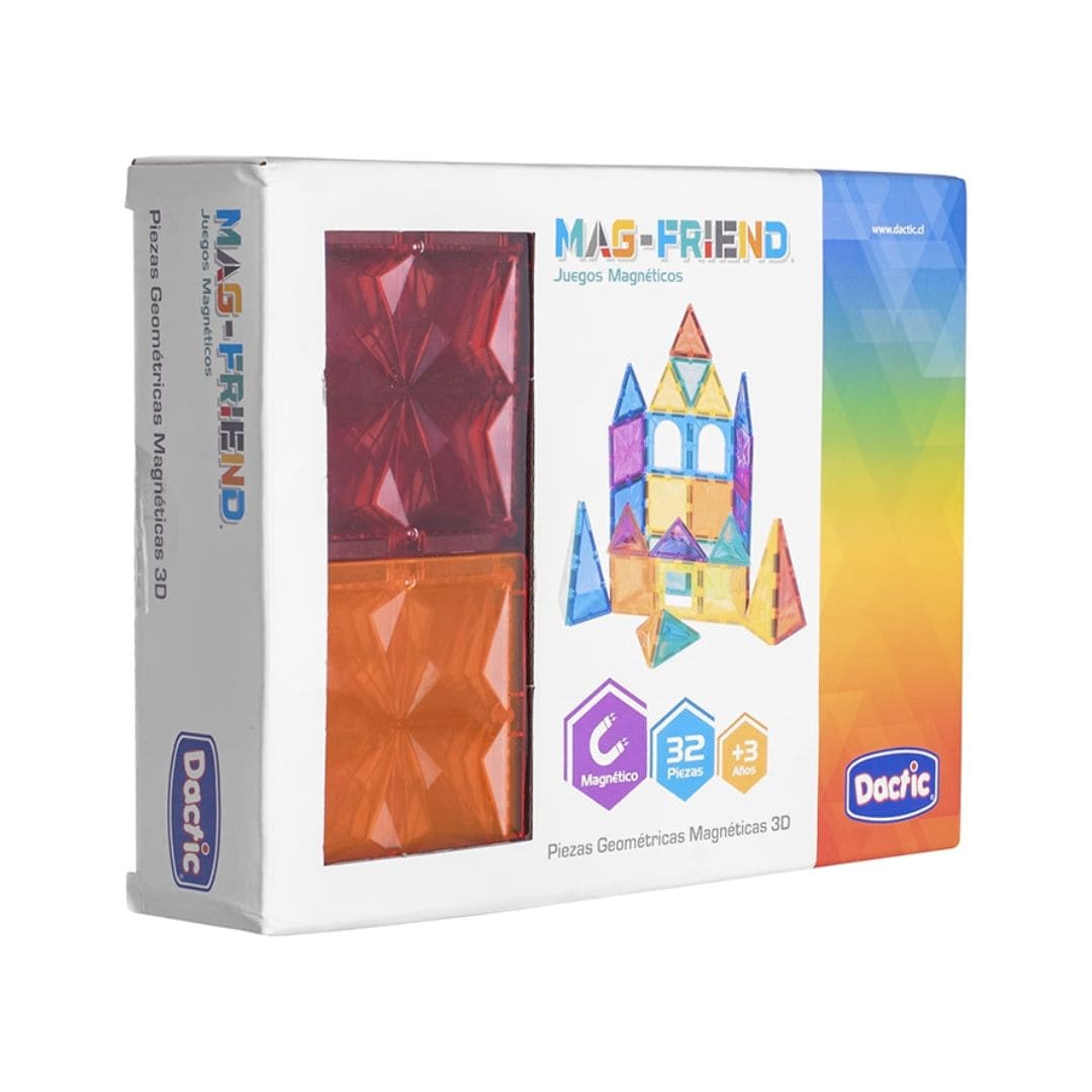 7807219057176 (1) Set 32 Piezas Geométricas Magnéticas 3D Mag-Friend Dactic - Imagen 1