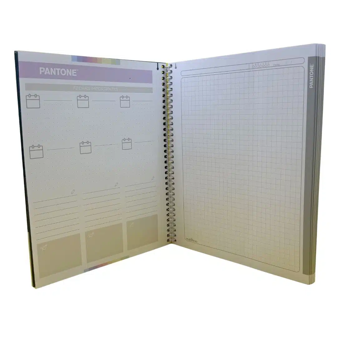 Cuaderno Medio Oficio 150 Hojas Cuadriculadas 5mm Nature Color Pantone (Elige Color) - Imagen 6