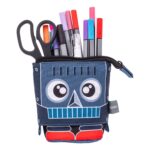 Estuche Escolar Retráctil Robot Gris Adix - Imagen 2