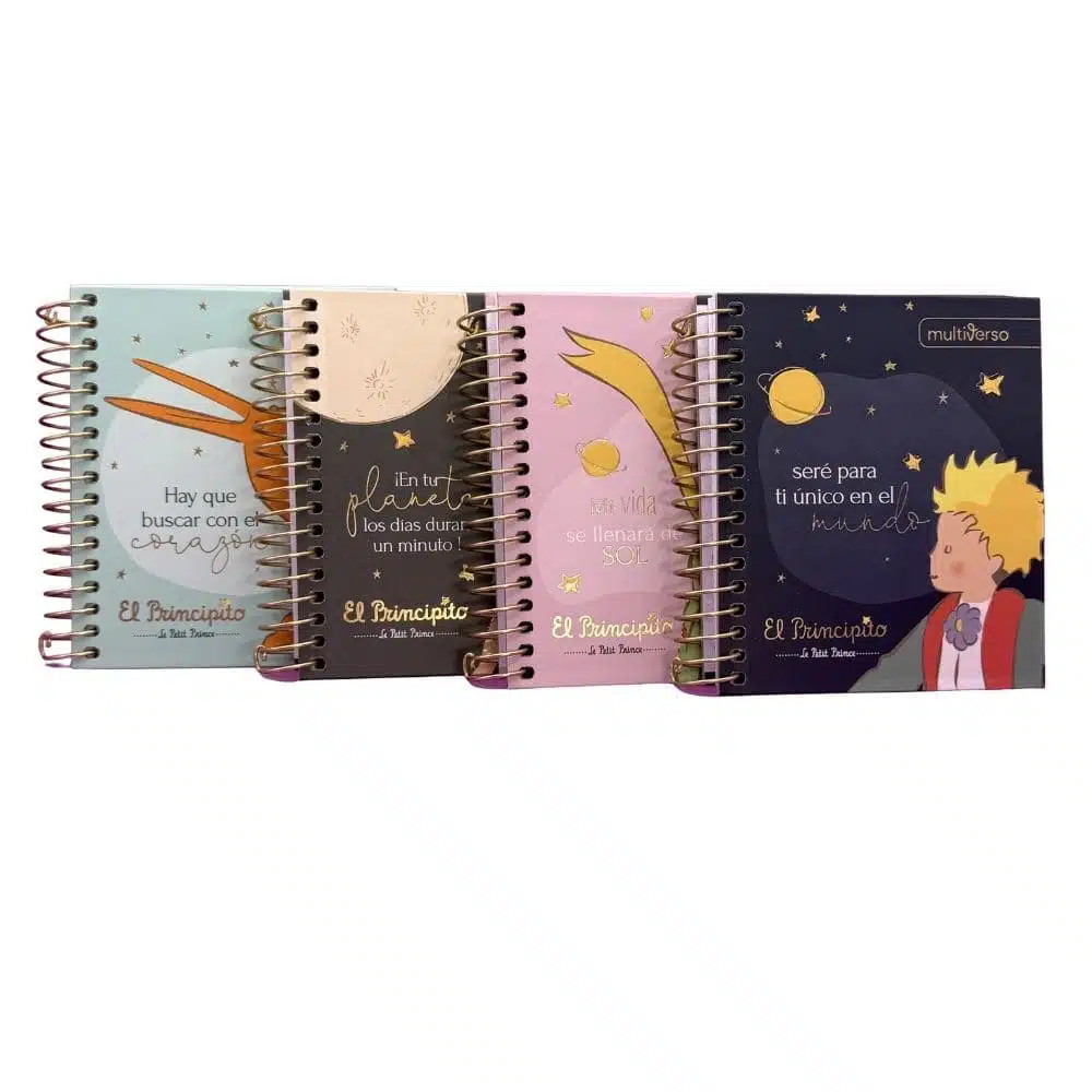 Cuaderno Mini Pocket 100 Hojas Cuadriculadas 5mm El Principito Multiverso (Elige Diseño) - Imagen 1