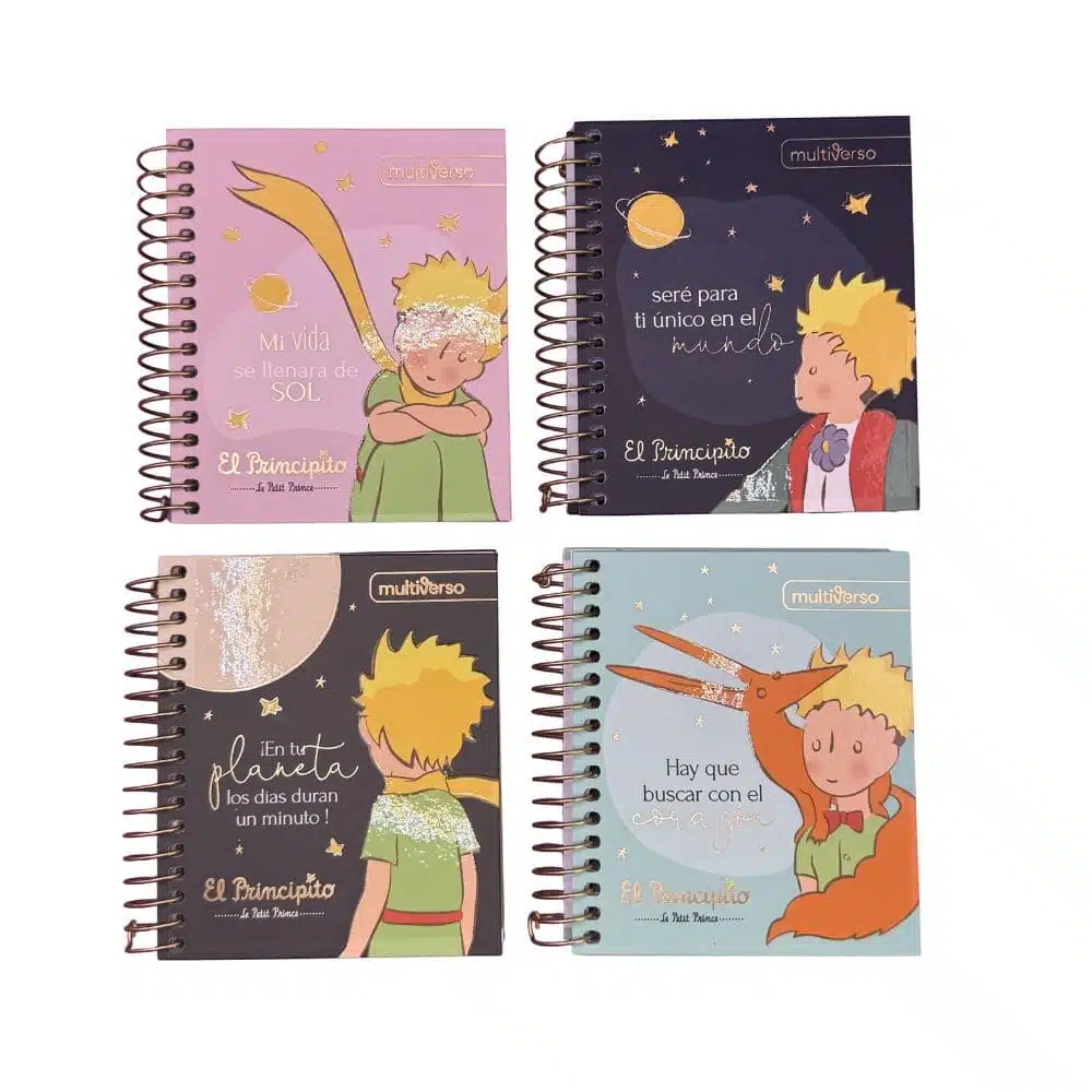 Cuaderno Mini Pocket 100 Hojas Cuadriculadas 5mm El Principito Multiverso (Elige Diseño) - Imagen 2
