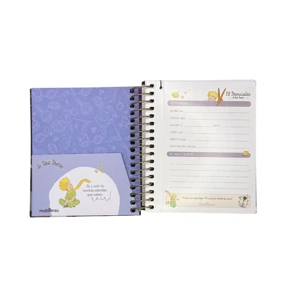 Cuaderno Mini Pocket 100 Hojas Cuadriculadas 5mm El Principito Multiverso (Elige Diseño) - Imagen 7