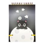 Croquera B5 70 Hojas Negras Diseño Gatito Silencioso - Imagen 5