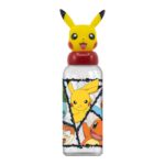 Botella 560ml con Figura 3D Pikachu Pokémon Ecozen