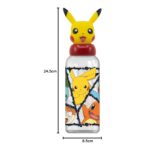 Botella 560ml con Figura 3D Pikachu Pokémon Ecozen - Imagen 3
