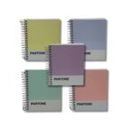 Set 5 Cuadernos Mini Pocket 100 Hojas Cuadriculadas 5mm Pastel Pantone