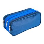 Estuche Escolar Triple Cierre Azul Adix
